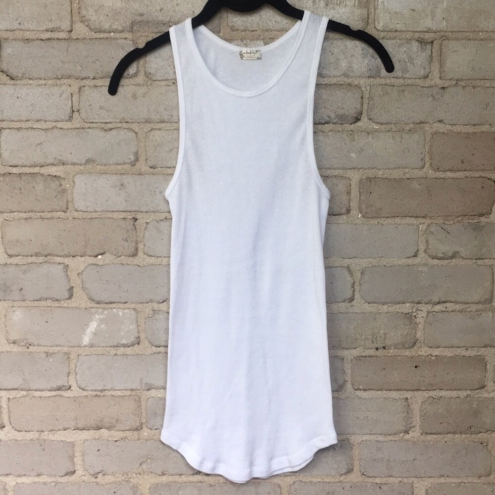 White Ribbed tank